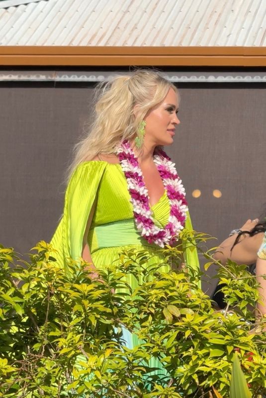 CARRIE UNDERWOOD as an American Idol Judge Filming at Aulani Resort and Spa in Hawaii 02/12/2025