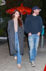 CAYLEE COWAN Enjoying a Night Out at The Bird Streets Club in West Hollywood 02/01/2025