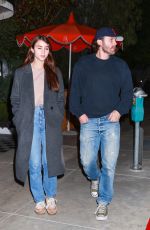 CAYLEE COWAN Enjoying a Night Out at The Bird Streets Club in West Hollywood 02/01/2025