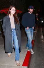 CAYLEE COWAN Enjoying a Night Out at The Bird Streets Club in West Hollywood 02/01/2025