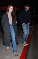 CAYLEE COWAN Enjoying a Night Out at The Bird Streets Club in West Hollywood 02/01/2025