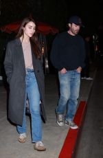 CAYLEE COWAN Enjoying a Night Out at The Bird Streets Club in West Hollywood 02/01/2025