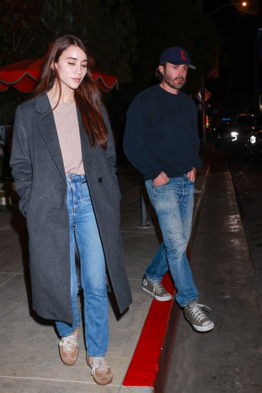 CAYLEE COWAN Enjoying a Night Out at The Bird Streets Club in West Hollywood 02/01/2025