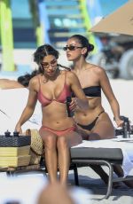 CHANTEL JEFFRIES in Bikini at The Setai in Miami Beach 02/05/2025