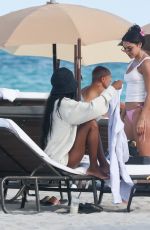 CHANTEL JEFFRIES Out at a Beach with Friends in Miami Beach 02/11/2025