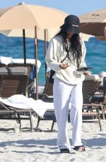 CHANTEL JEFFRIES Out at a Beach with Friends in Miami Beach 02/11/2025