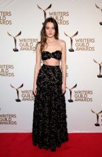 CHARLOTTE LAWRENCE at 2025 Writers Guild Awards in New York 02/15/2025