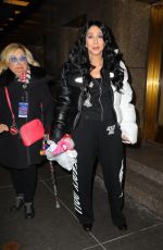 CHER Arrives at Radio City Musical Hall in New York City 02/14/2025
