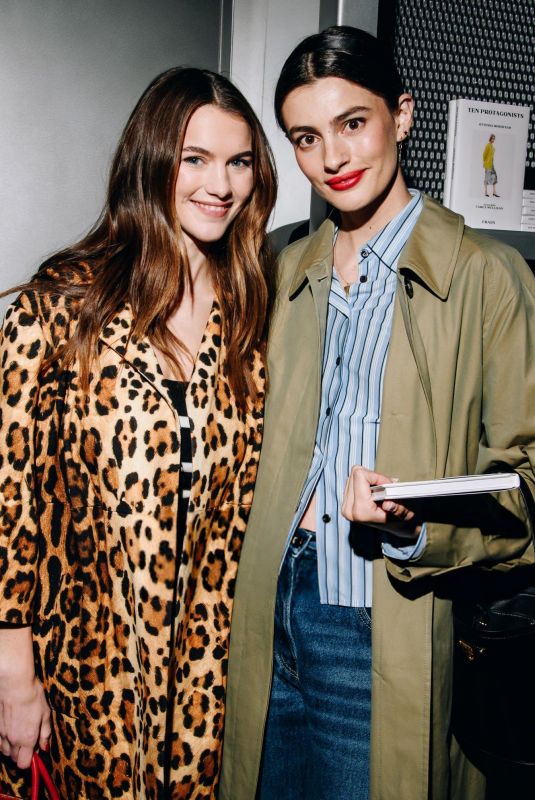 CHLOE EAST and DIANA SILVERS at Prada Cocktail Party at Prada SoHo in New York 02/06/2025