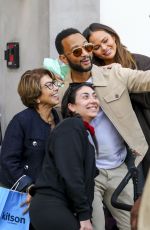 CHRISSY TEIGEN and John Legend Selling Cookies with Kids in Beverly Hills 02/08/2025
