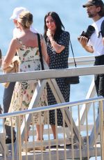 COURTENEY COX and COCO ARQUETTE at a Wedding on a Super Yacht in Sydney 02/19/2025