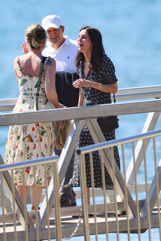 COURTENEY COX and COCO ARQUETTE at a Wedding on a Super Yacht in Sydney 02/19/2025