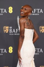 CYNTHIA ERIVO at EE BAFTA Film Awards 2025 in London 02/16/2025