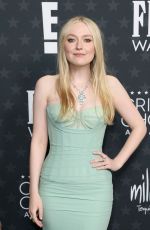 DAKOTA FANNING at 30th Annual Critics Choice Awards in Santa Monica 02/07/2025