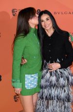 DEMI MOORE and SCOUT WILLIS at EE BAFTA Film Awards Nominees Party in London 02/15/2025