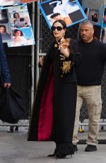 DEMI MOORE Arrives at Jimmy Kimmel Live with Her Dog in Hollywood 02/04/2025