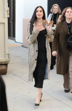 DEMI MOORE Out with Her Dog Pilaf in Santa Barbara 02/09/2025