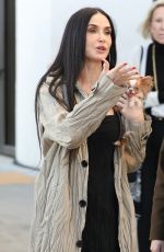 DEMI MOORE Out with Her Dog Pilaf in Santa Barbara 02/09/2025