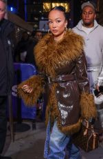 DRAYA MICHELE Arrives at Knicks Game 02/03/2025