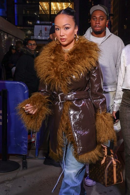DRAYA MICHELE Arrives at Knicks Game 02/03/2025