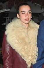 DUA LIPA and Callum Turner Arrives at Chiltern Firehouse in London 02/12/2025