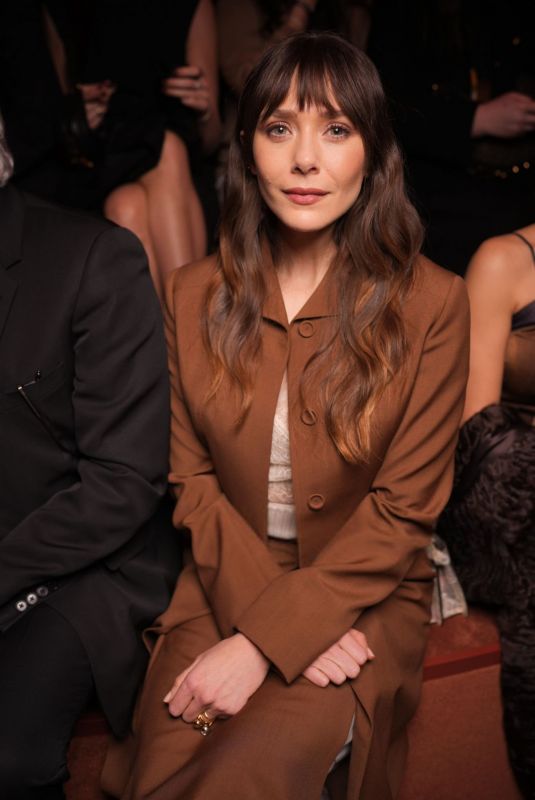 ELIZABETH OLSEN at Fendi Fall RTW 2025 Fashion Show at Milan Fashion Week 02/26/2025