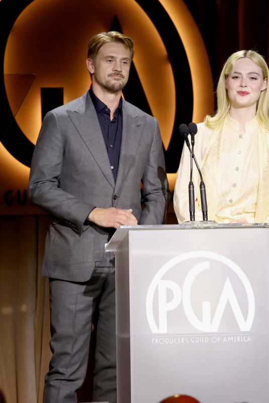ELLE FANNING at 36th Producers Guild of America Awards in Los Angeles 02/08/2025