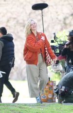 ELLE FANNING on the Set of Margo