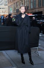 ELSA HOSK Arrives at Calvin Klein Fashion Show in New York City 02/07/2025