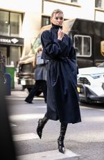 ELSA HOSK Arrives at Calvin Klein Fashion Show in New York City 02/07/2025