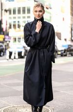 ELSA HOSK Arrives at Calvin Klein Fashion Show in New York City 02/07/2025