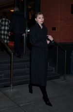 ELSA HOSK Heading to Calvin Klein Fashion Show in New York 02/07/2025