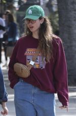 EMILY JAMES Grabbing a Quick Bite with a Friend at Aroma Cafe in Studio City 01/31/2025
