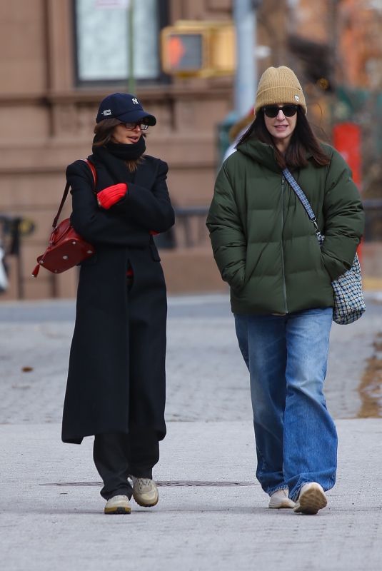 EMILY RATAJKOWSKI Out with a Friend in New York City 02/20/2025