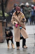 EMILY RATAJKOWSKI Walks Her Dog Out in New York City 02/13/2025