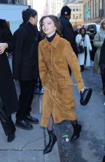 EMMA MYERS Arrives at Calvin Klein Fashion Show in New York City 02/07/2025