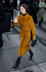 EMMA MYERS Arrives at Calvin Klein Fashion Show in New York City 02/07/2025