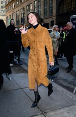 EMMA MYERS Arrives at Calvin Klein Fashion Show in New York City 02/07/2025