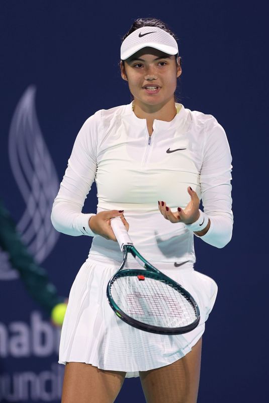 EMMA RADUCANU at Mubadala Abu Dhabi Open in Abu Dhabi 02/04/2025