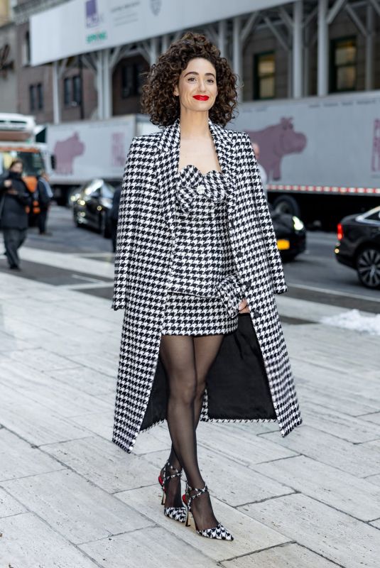 EMMY ROSSUM at Carolina Herrera Fall RTW 2025 Fashion Show at NYFW in New York City 02/10/2025