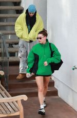 HAILEY and Justin BIEBER Leaves a Yoga Class in Los Angeles 02/10/2025