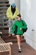HAILEY and Justin BIEBER Leaves a Yoga Class in Los Angeles 02/10/2025