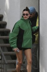 HAILEY and Justin BIEBER Leaves a Yoga Class in Los Angeles 02/10/2025