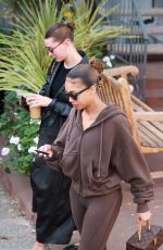 HAILEY BIEBER and LORI HARVEY at Forma Pilates Class in Los Angeles 01/05/2025