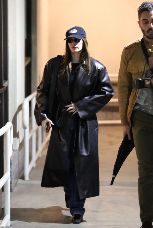 HAILEY BIEBER Arrives at a Skincare Session at Skin Thesis in West Hollywood 01/26/2025