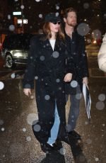 HAILEY BIEBER Braves Brooklyn Rain for Pizza Night at Lucali 02/02/2025