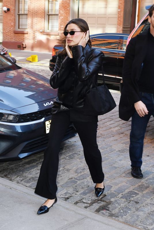 HAILEY BIEBER Out and About at Fashion Week in New York 02/07/2025