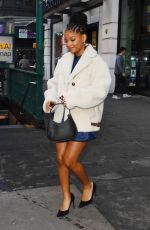 HALLE BAILEY Stops by Walgreens After Coach Fashion Show in New York City 02/10/2025