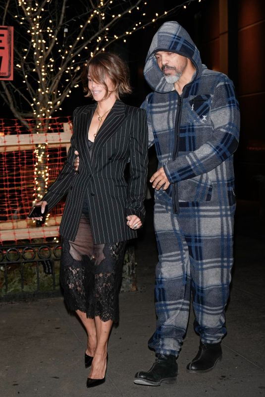 HALLE BERRY and Van Hunt Out for Dinner in New York 02/18/2025