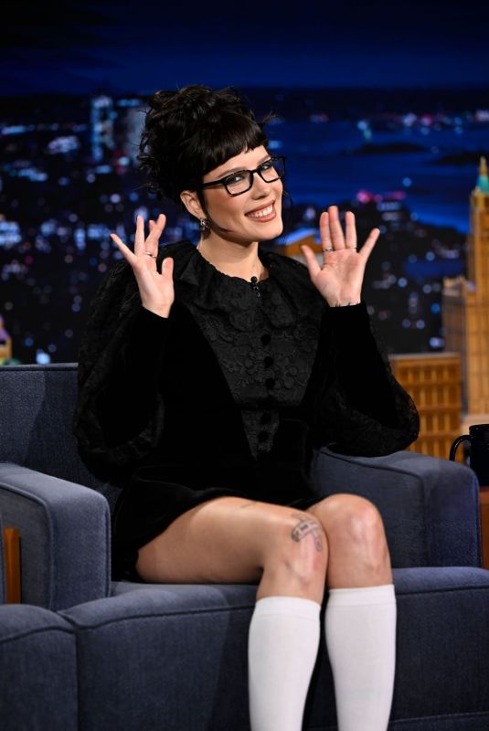 HALSEY at Tonight Show Starring Jimmy Fallon in New York 02/13/2025
